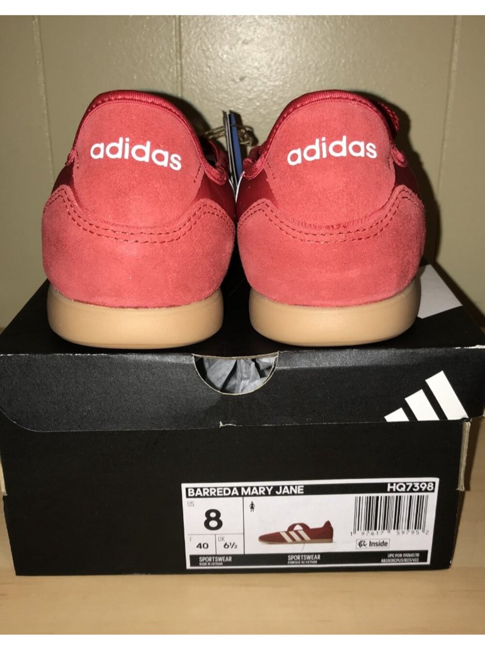 Women's Adidas Barreda Mary Jane Shoes- Size: 8 (HQ7398) - Picture 4 of 13